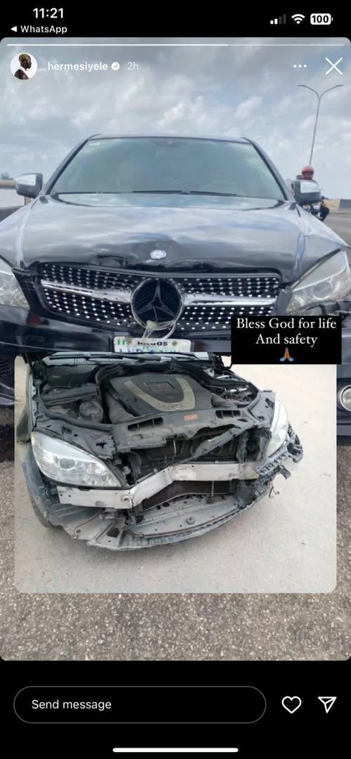 Former BBN Housemate Hermes Survives Ghastly Car Accident
