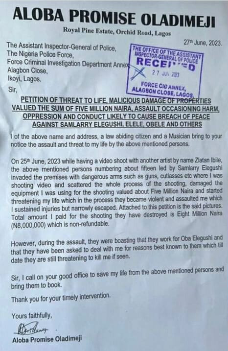Petition Filed by Late Mohbad against Sam Larry and Others Surface Online