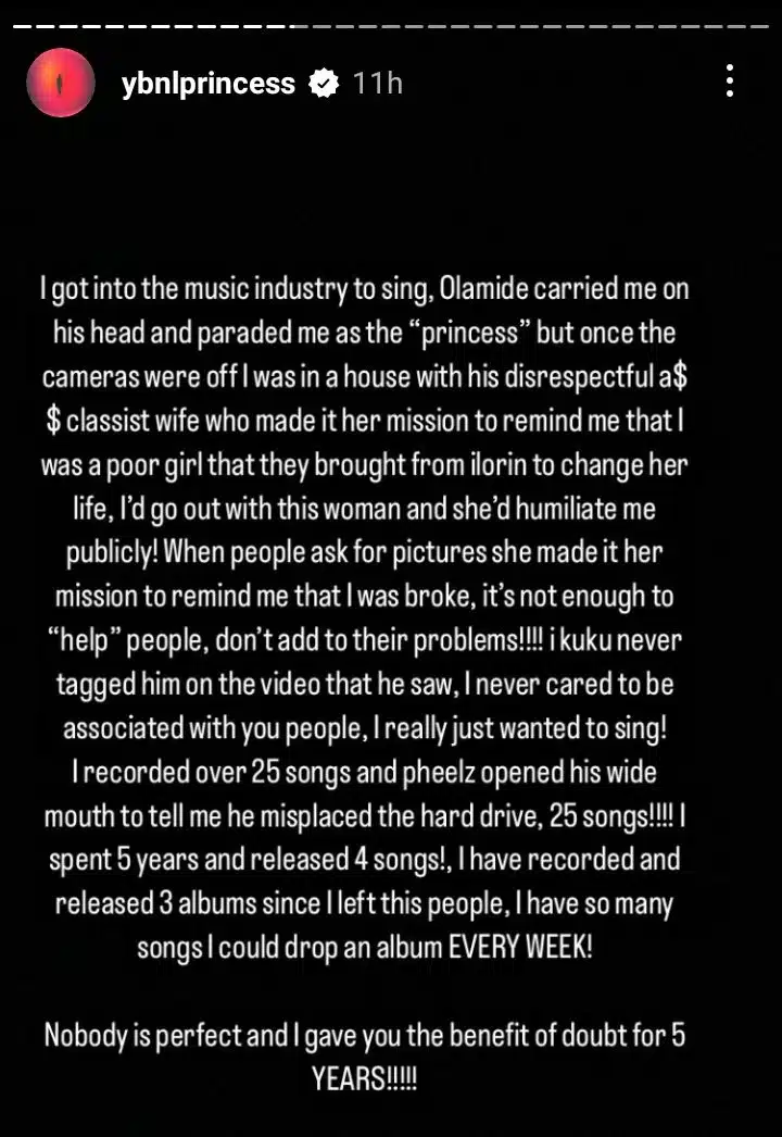 Former YBNL Signee Temmie Ovwasa Drags Olamide and His Wife Following The Death of Mohbad