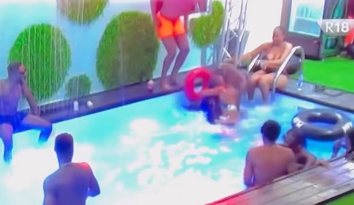 BBNaija: Alex Hits Ike After Claiming He Tried to Drown’ Her 