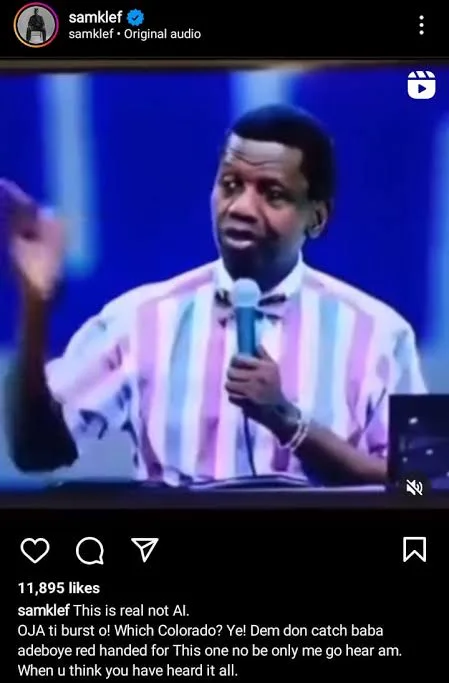 Celebrities, Netizens react as Pastor Adeboye narrates how God suspended winter in US for his sake