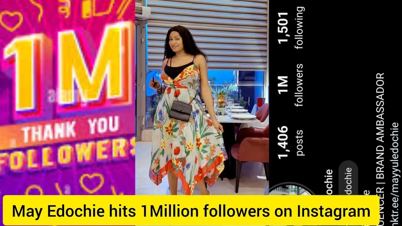 May Edochie Celebrates 1 Million Followers on Instagram