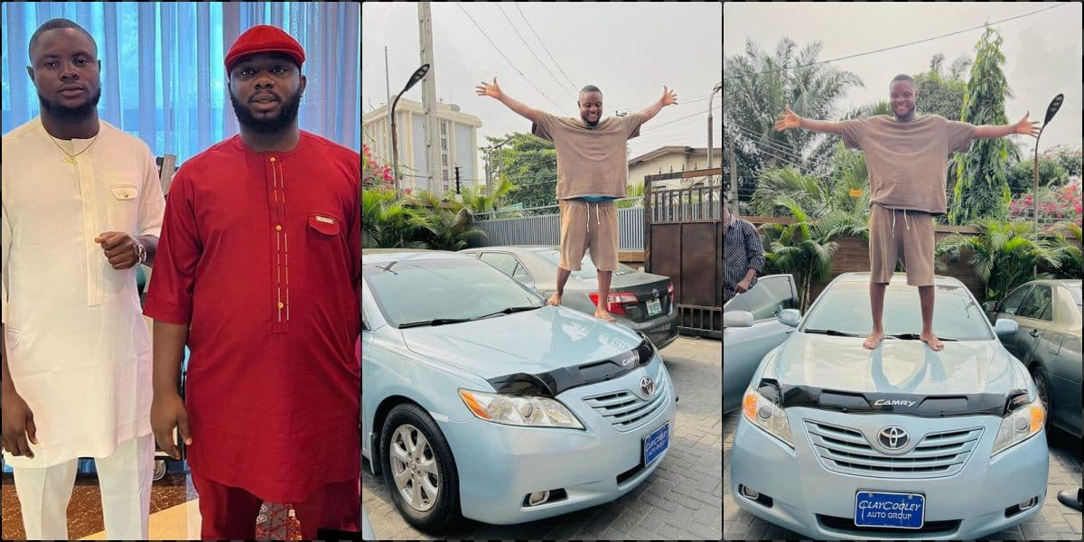 Nduka Excited as Oga Sabinus Gifts Him New Car