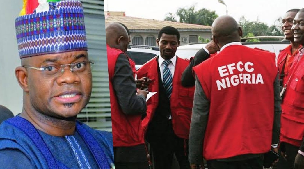 Yahaya-Bello-and-EFCC-operatives